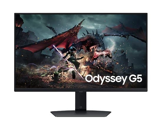מסך גיימינג Samsung Odyssey G5 G50D QHD 27 180Hz 1Ms Gaming Monitor Pivot IPS