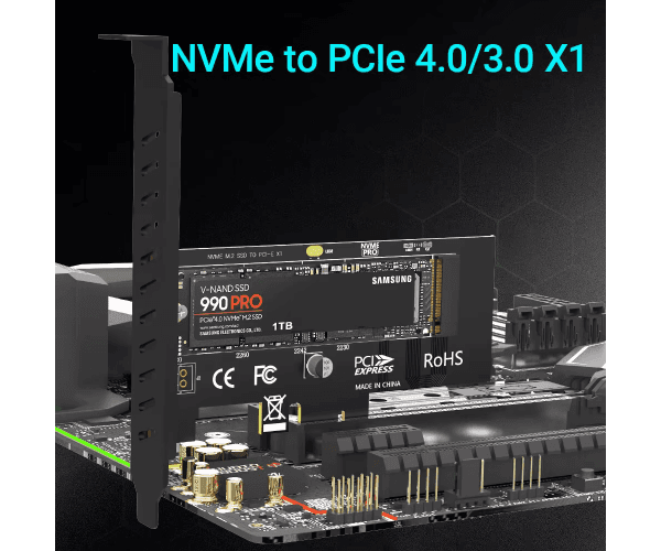 Generic Кабель PCIe x4 to M.2 Adapter Support 2280 M.2 — Миниатюра 2