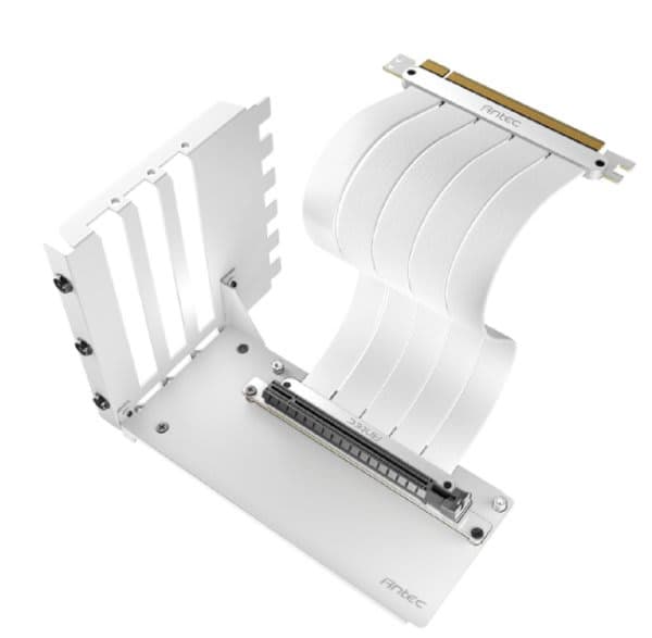 Cable כבל ומתאם לכ.מסך Antec PCI-E 4.0 Riser Cable With Bracket WHITE