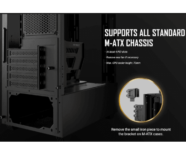 Аксессуар Antec Shift Vertical GPU Bracket incl PCIE4.0 riser — Миниатюра 4