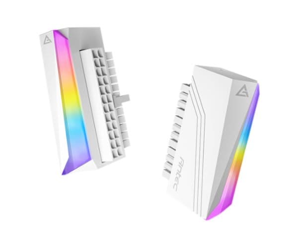 Кабель 90 מעלות ל24-פין ARGB White Adapter °Antec 24-pin 90 — Миниатюра 3