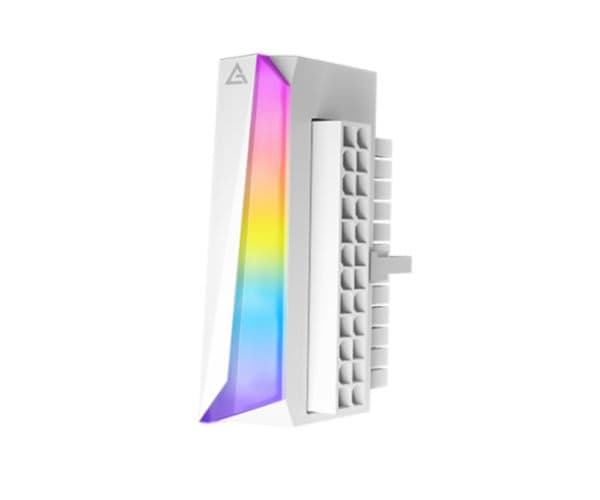 Кабель 90 מעלות ל24-פין ARGB White Adapter °Antec 24-pin 90 — Миниатюра 2