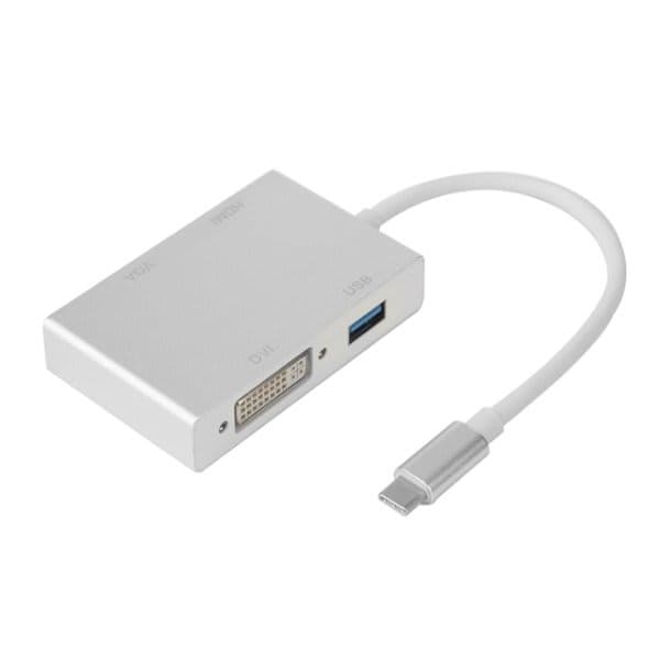 Generic Кабель USB3.1 Type C TO DVI Female — Миниатюра 2