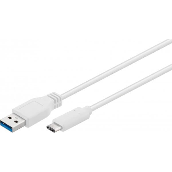 Кабель USB-C Type C To USB3.0 M/M White Cable 1.0m