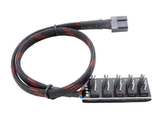 Кабель Fan Hub 5 in 1 Splitter for PC Fan Hub with PWM 4Pin