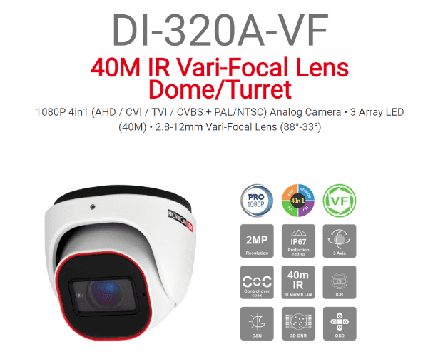 Provision AHD DI-320A-VF 2MP Vari-Focal 40M IR — Фото 1 | PuzzlePC