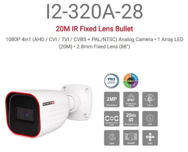 Provision I2-320a-28 AHD 2.8 2MP