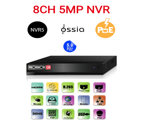 Provision 5mp NVR5-8200PX POE — Image 1 | PuzzlePC