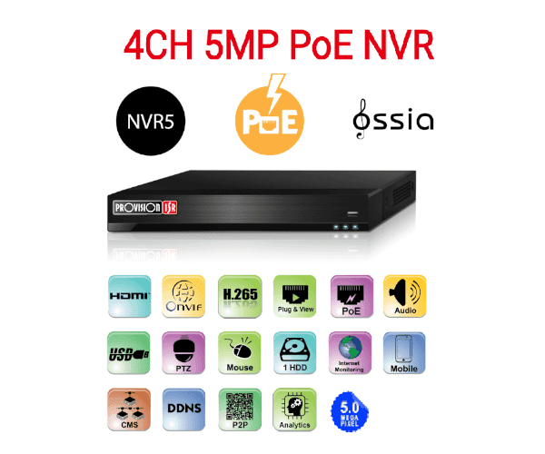 Provision 5mp NVR5-4100PXN-MM POE IP — Фото 1 | PuzzlePC