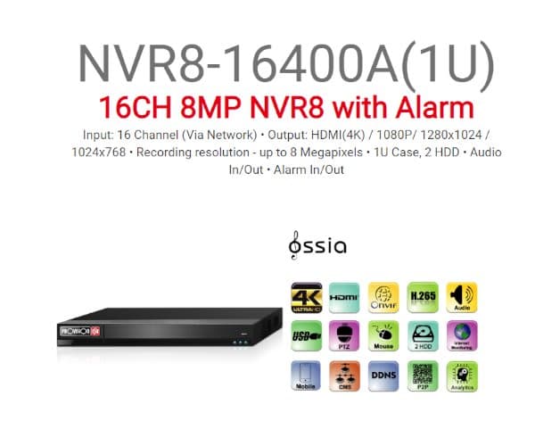 V2-2T 1U-)Provision 5mp IP NVR8-16400 — Фото 1 | PuzzlePC