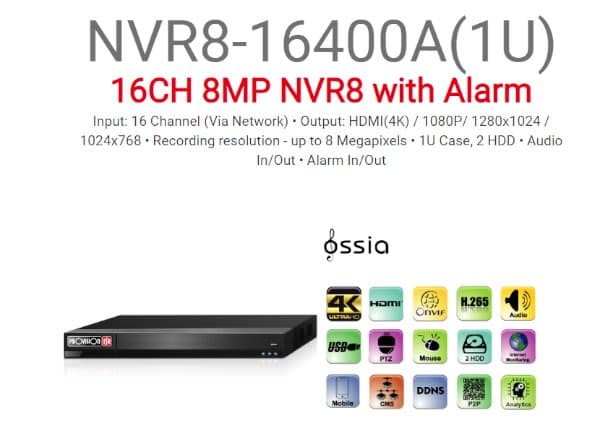 V2-2T 1U-)Provision 5mp IP NVR8-16400 — Миниатюра 2