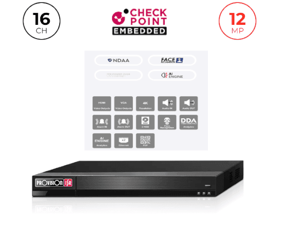 Provision NVR 16CH 12MP IP 1U Face Recognition and Alarm — Preview 3