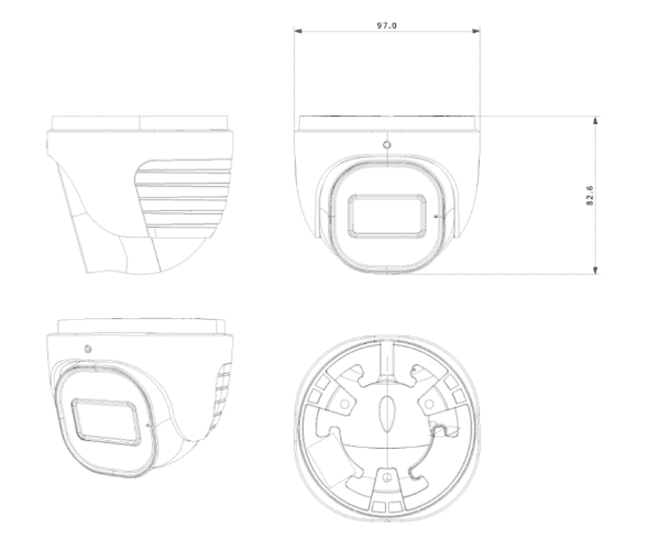 Provision DI-320IPSN-28-V4 IP 2MP 20m IR 2.8mm — Миниатюра 4