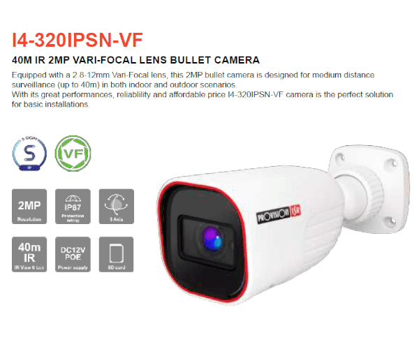 Provision I4-320IPSN-VF IP POE Vary-Focal 2MP — Фото 1 | PuzzlePC