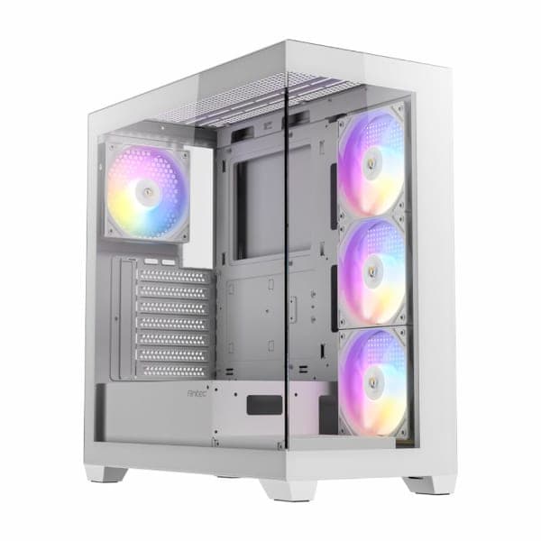 Case Antec CX300 ARGB White Mid-Tower 4x120mm Fan Include