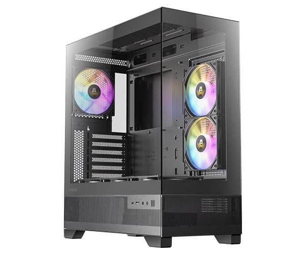 Корпус Antec CX700 ARGB BLACK ATX 3X120MM FANS USB-C — Миниатюра 4