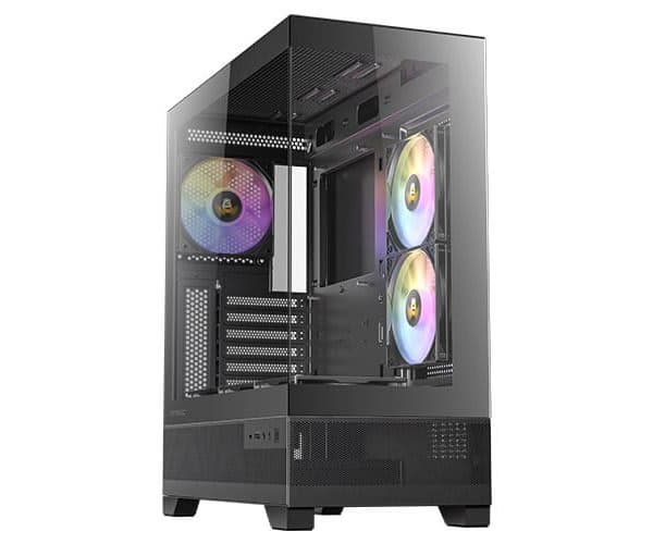Корпус Antec CX700 ARGB BLACK ATX 3X120MM FANS USB-C — Миниатюра 6