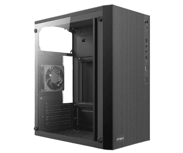 Case Antec ST10M TG Mini Tower Micro-Atx Black Glass Side Panel — Preview 3