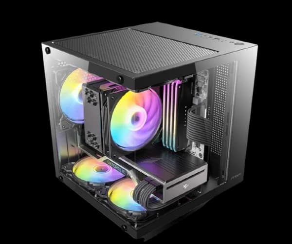 Case Antec VCX10M ARGB Mini Tower Micro-Atx 5XARGB 120mm Fan — Preview 3