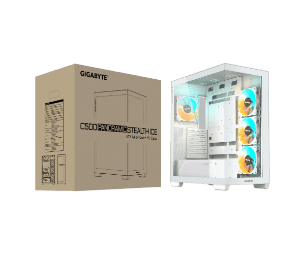 Case Gigabyte C500 PANORAMIC STEALTH ICE Mid-Tower ATX — Preview 4