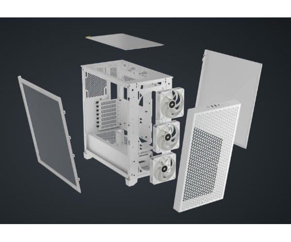 Case Corsair 3000D RGB AIRFLOW Mid Tower CASE White — Preview 5