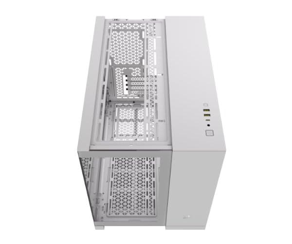 Корпус Corsair 2500X Mini-Tower mATX Tempered Glass NO FANS White — Миниатюра 4