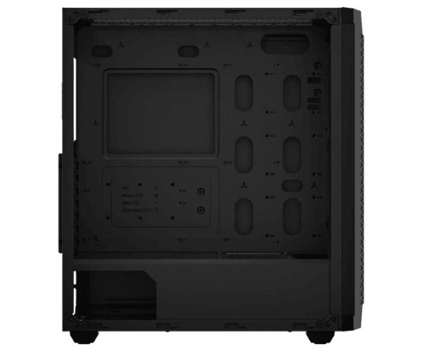 Case Corsair 480T Airflow Temperd Glass Mid-Tower E-ATX Black — Preview 3