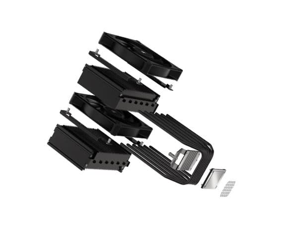 Охлаждение Corsair A115 Twin Tower Up To 270W TDP Black — Миниатюра 6