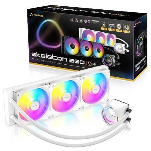 Cooling Antec SKELETON 360 ARGB White Intel/AMD
