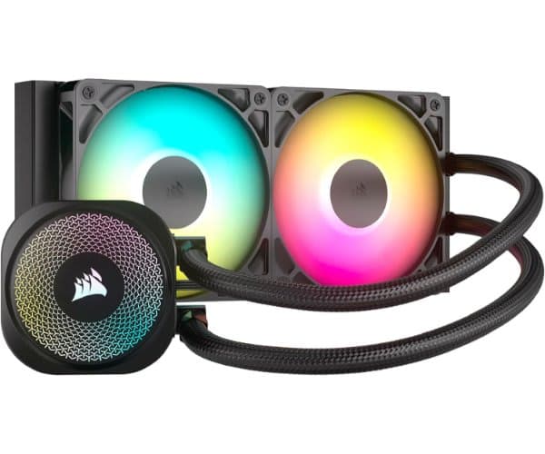 Охлаждение Corsair iCUE NAUTILUS 240 RS RGB Black 240mm AIO — Миниатюра 2