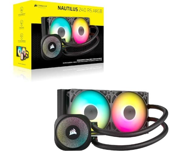 Охлаждение Corsair iCUE NAUTILUS 240 RS RGB Black 240mm AIO — Фото 1 | PuzzlePC
