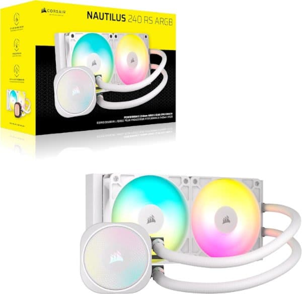 Охлаждение Corsair iCUE NAUTILUS 240 RS RGB Black 240mm AIO — Миниатюра 10