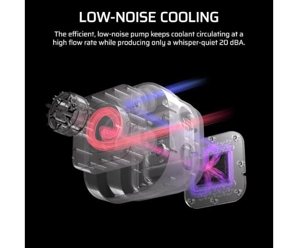 Охлаждение Corsair iCUE NAUTILUS 360 RS RGB Black 360mm AIO — Миниатюра 4