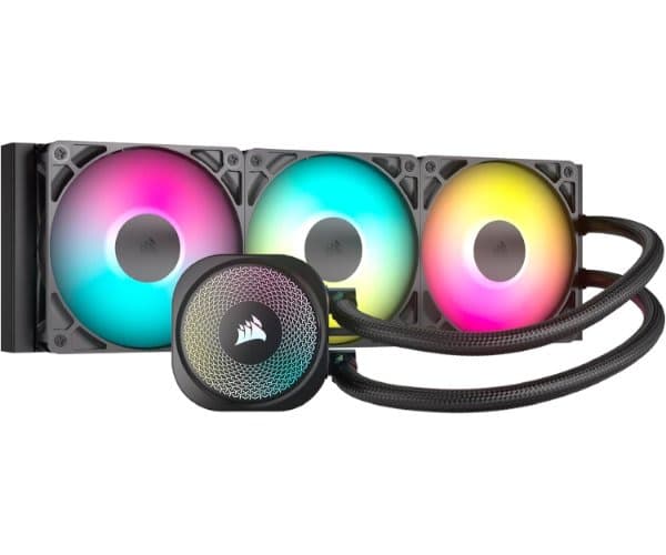 Охлаждение Corsair iCUE NAUTILUS 360 RS RGB Black 360mm AIO — Миниатюра 2