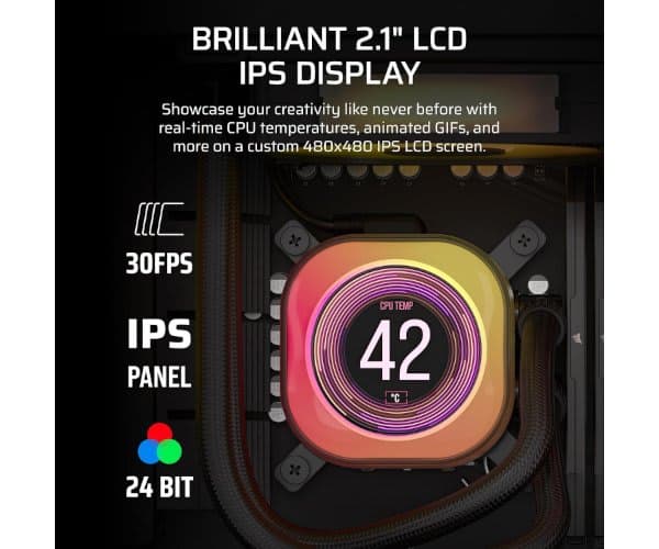 Cooling Corsair iCUE TITAN 360 RX LCD Balck 360mm AIO — Preview 6