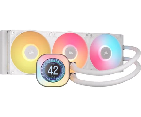 Cooling Corsair iCUE TITAN 360 RX LCD White 360mm AIO — Preview 2