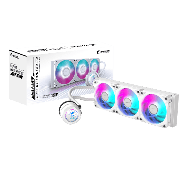 קירור נוזלי קירור לבן Gigabyte AORUS WATERFORCE II 360 ICE AIO ARGB REV2