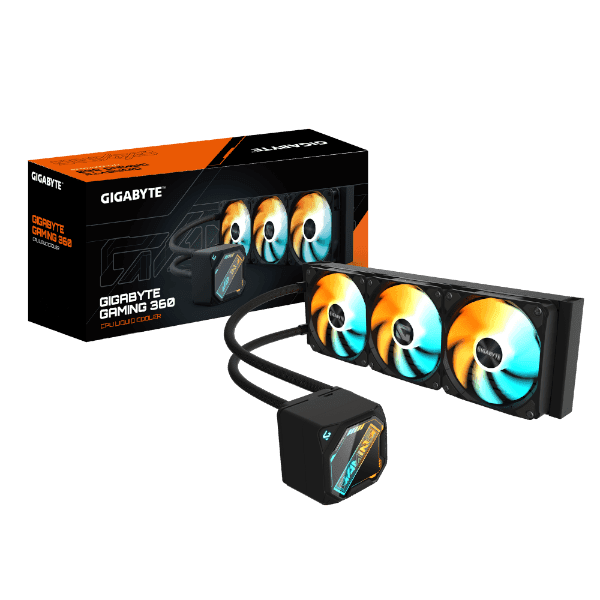 קירור נוזלי Gigabyte Gaming 360 3XARGB 120MM Fan Black