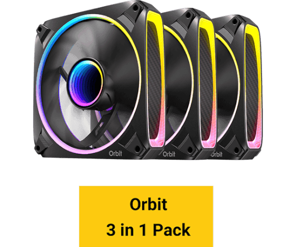 Охлаждение Antec Orbit 120 ARGB - 3 מאווררים 120mm — Миниатюра 2