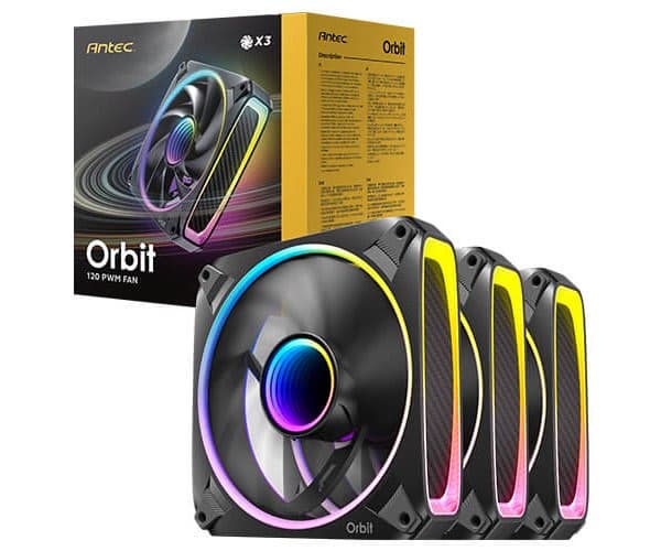 Охлаждение Antec Orbit 120 ARGB - 3 מאווררים 120mm — Фото 1 | PuzzlePC