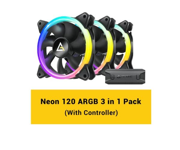 Cooling Antec NEON 120 ARGB BLACK 3PK — Image 1 | PuzzlePC