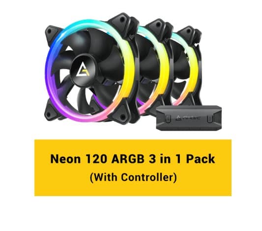 Cooling Antec NEON 120 ARGB BLACK 3PK