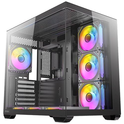 Корпус Antec CX Mirror Black Mini-Tower Gaming Case 7X120mm ARGB