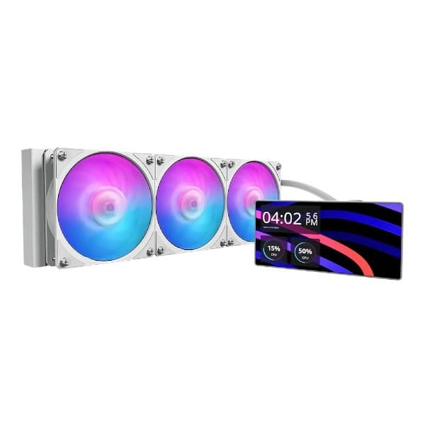 Cooling Cooler Master Core LCD 6 Inch 360 White ARGB Intel AMD — Image 1 | PuzzlePC
