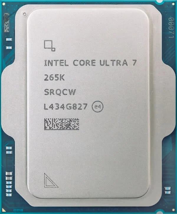 CPU Intel Core Ultra 7 265K Tray Up To 5.5GHz NPU LGA 1851