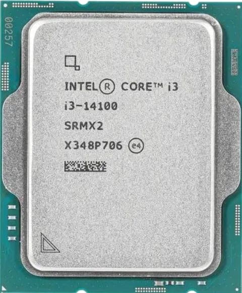 CPU 14 Intel Core I3 14100 Tray no fan up to 4.7GHZ