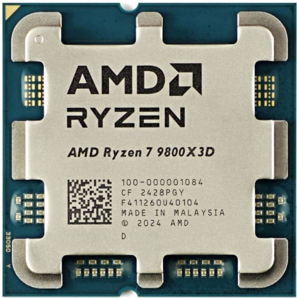 מעבד AMD Ryzen 7 9800X3D ZEN5 AM5 8 Cores 16 Threads up to 5.2Ghz