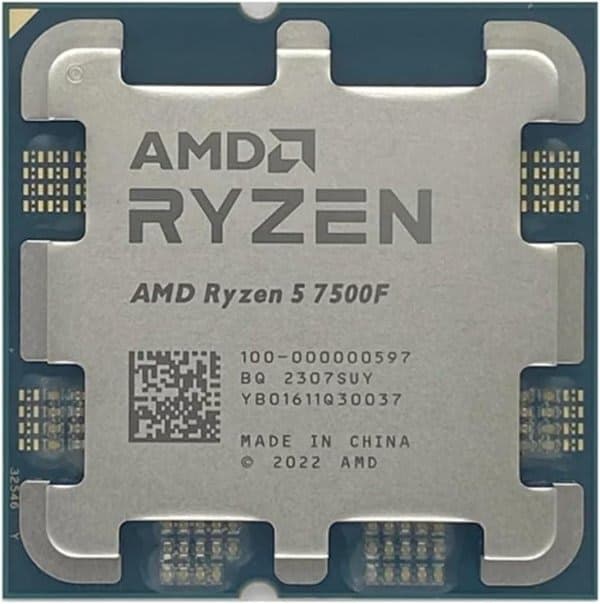 CPU AMD ZEN 4 R5 7500F Tray No Fan No GPU Up To 5GHZ AM5