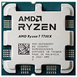 Процессор AMD ZEN4 R7 7700X Tray no Fan AM5 TDP 105W Up to 4.5Ghz 8Crs