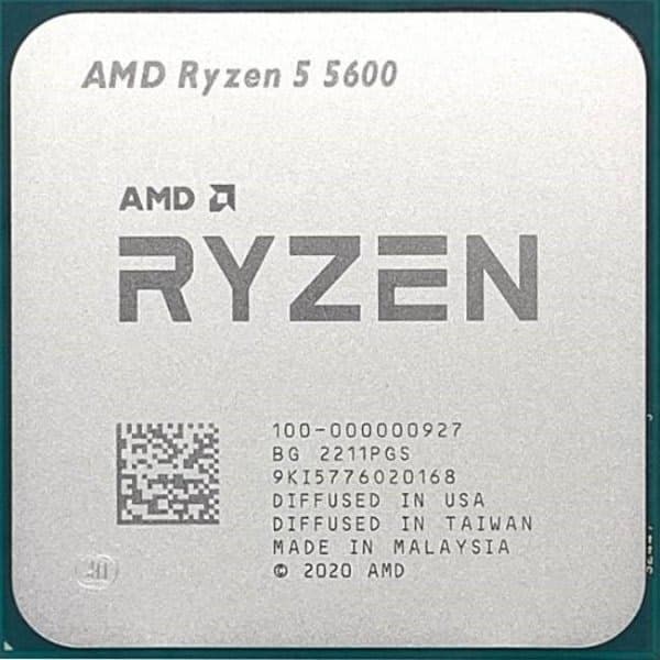 CPU AMD Ryzen 5 5600 3.5Ghz 4.4Ghz AM4 Tray no Fan No GPU